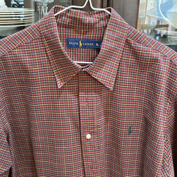 Men’s Ralph Lauren plaid button down shirt - Picture 2 of 4